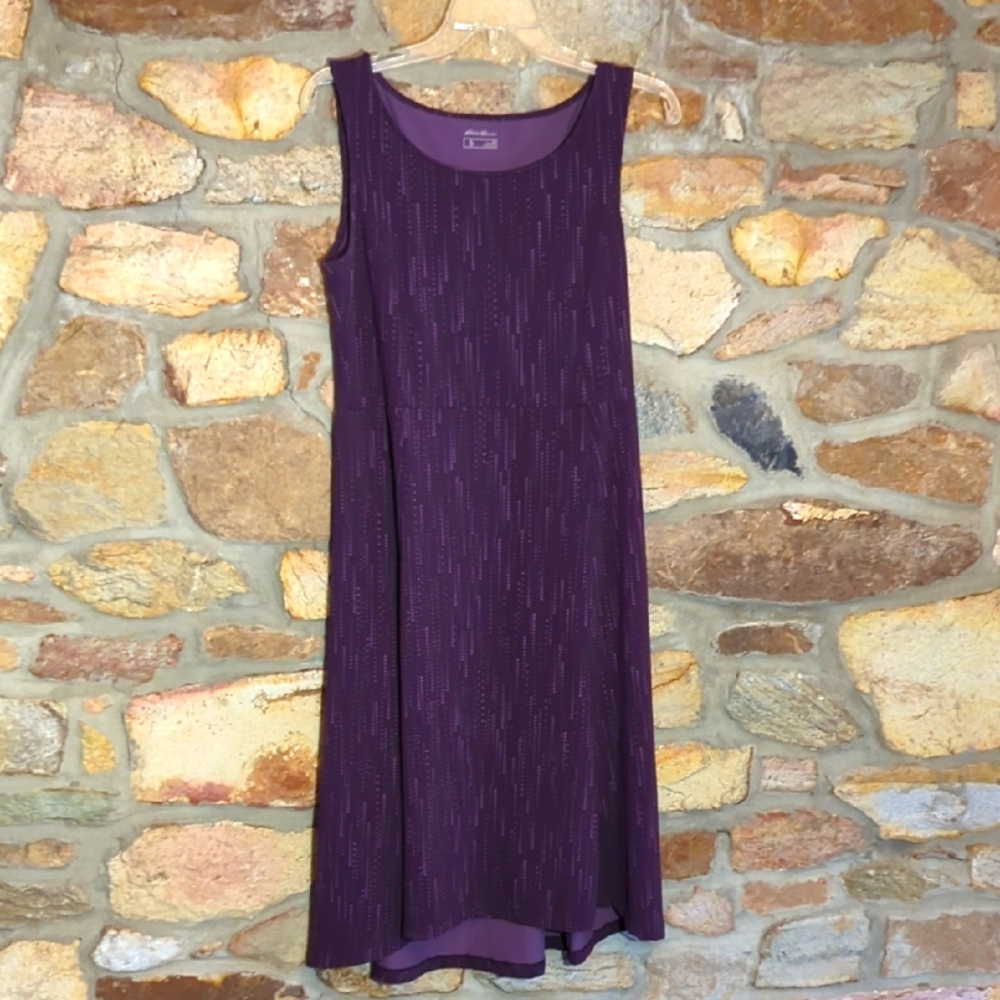 Eddie Bauer Sleeveless Purple Dress